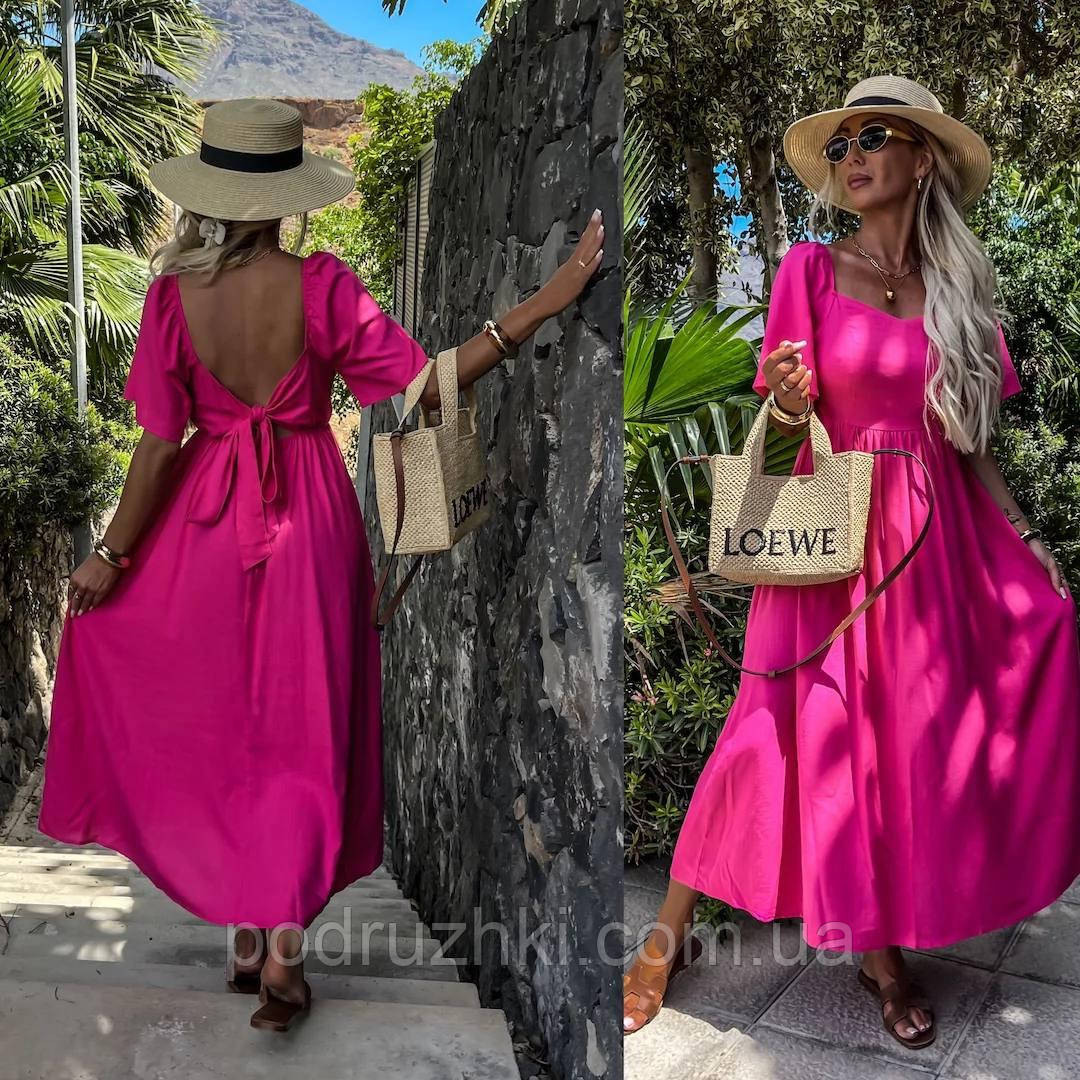 Жіноча Літня сукня сарафан Тканина американський креп Розміри S-M та L-XL, фото 1