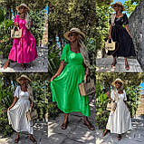 Жіноча Літня сукня сарафан Тканина американський креп Розміри S-M та L-XL, фото 2