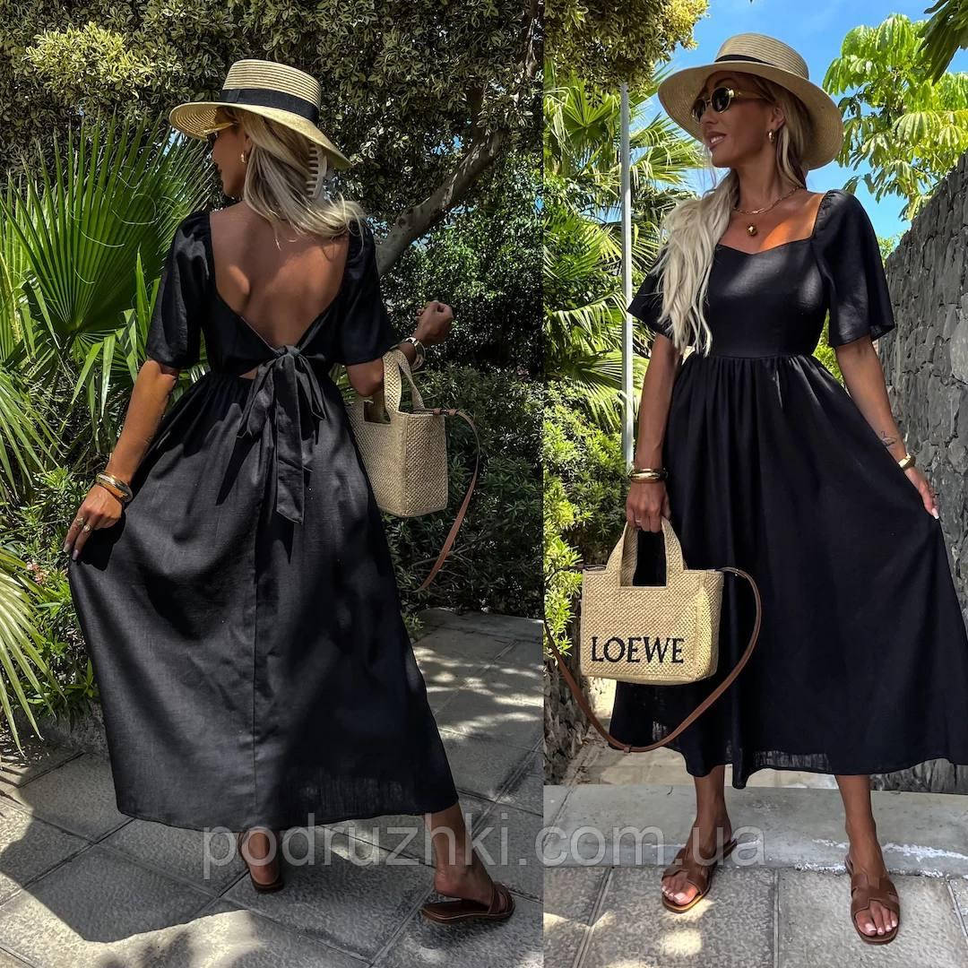 Жіноча Літня сукня сарафан Тканина американський креп Розміри S-M та L-XL, фото 1