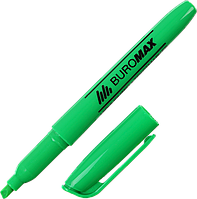 Маркер текстовий круглий, текстовиділювач (2-4мм, зелений) Buromax Jobmax BM.8903-04