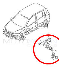 Датчик висоти підвіски Volkswagen Passat B6 B7 CC Tiguan Golf 1K0941273M, 1K0941273F, 1K0941273C в зборі задній, фото 4