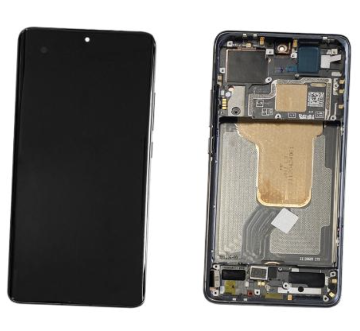 Дисплей (екран) для Xiaomi 12 /12X 5G + touchscreen, чорний, Amoled, оригінал (54) з передньою панеллю