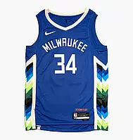 Urbanshop com ua Майка Nike Milwaukee Bucks Jersey City 22 Blue DO9600-480 РОЗМІРИ ЗАПИТУЙТЕ