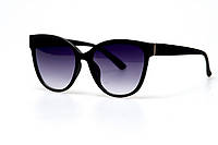 Черные женские очки классические солнцезащитные очки на лето Seli Чорні жіночі окуляри класичні сонцезахисні