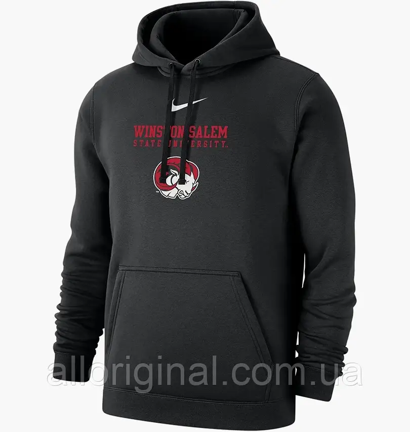 AllOriginal com ua Худі Nike Winston-Salem Club Fleece College Hoodie Black M31777P738H-WNS РОЗМІРИ ЗАПИТУЙТЕ, фото 1