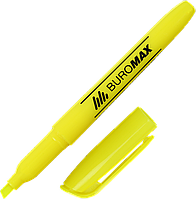 Маркер текстовый круглый, текстовыделитель (2-4мм, желтый) BUROMAX JOBMAX BM.8903-08