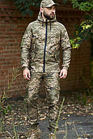 Мужской тактический костюм Terra, Куртка + Штаны, Зеленый пиксель / Комплект одежды для военных ВСУ, ТРО