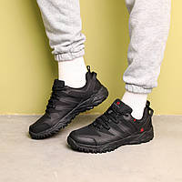 Кроссовки термо мужские Черные кроссы для мужчины Seli Кросівки термо чоловічі Чорні кроси для чоловіка