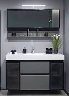 Набор мебели для ванной черный 120 см Barbados 3 Fancy Marble