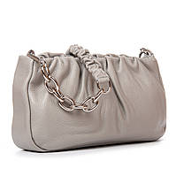 Женская элегантная сумка-клатч Alex Rai серая кожаная сумочка на цепочке топ качество оригинальная сумочка