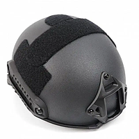 Тактический кевларовый шлем FAST IIIA NIJ (Черный) + кавер (Пиксель)
