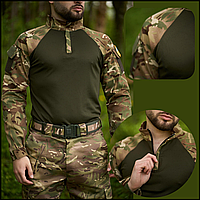 Камуфлированная рубашка кофта ghost ubacs для военных, тактическая и форменная одежда, боевая рубаха Voїn