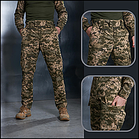 Штурмовые тактические штаны пиксель рип-стоп ткань зсу, пограничный пиксель брюки военные Voїn