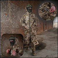 Тактический военный штурмовой дождевик пиксель Kiborg камуфляжный, мужской армейский дождевик Пиксель, XL Voїn