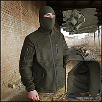 Тактическая флисовая кофта Militex хаки для мужчин, кофта мужская военная флиска зсу Voїn