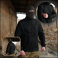 Тактическая флисовая кофта Militex черная для мужчин, кофта мужская военная флиска зсу Voїn