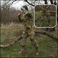 Армейские штаны и убакс зсу Tactical мультикам костюм тактический, набор штаны убакс мужской Voїn