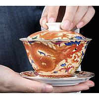 Гайвань дракон 150 мл (керамика) для чайной церемонии