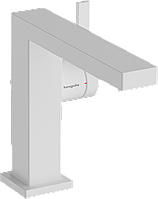 Смеситель для умывальника Hansgrohe Tecturis E 110 CoolStart 73020700, push-open, белый