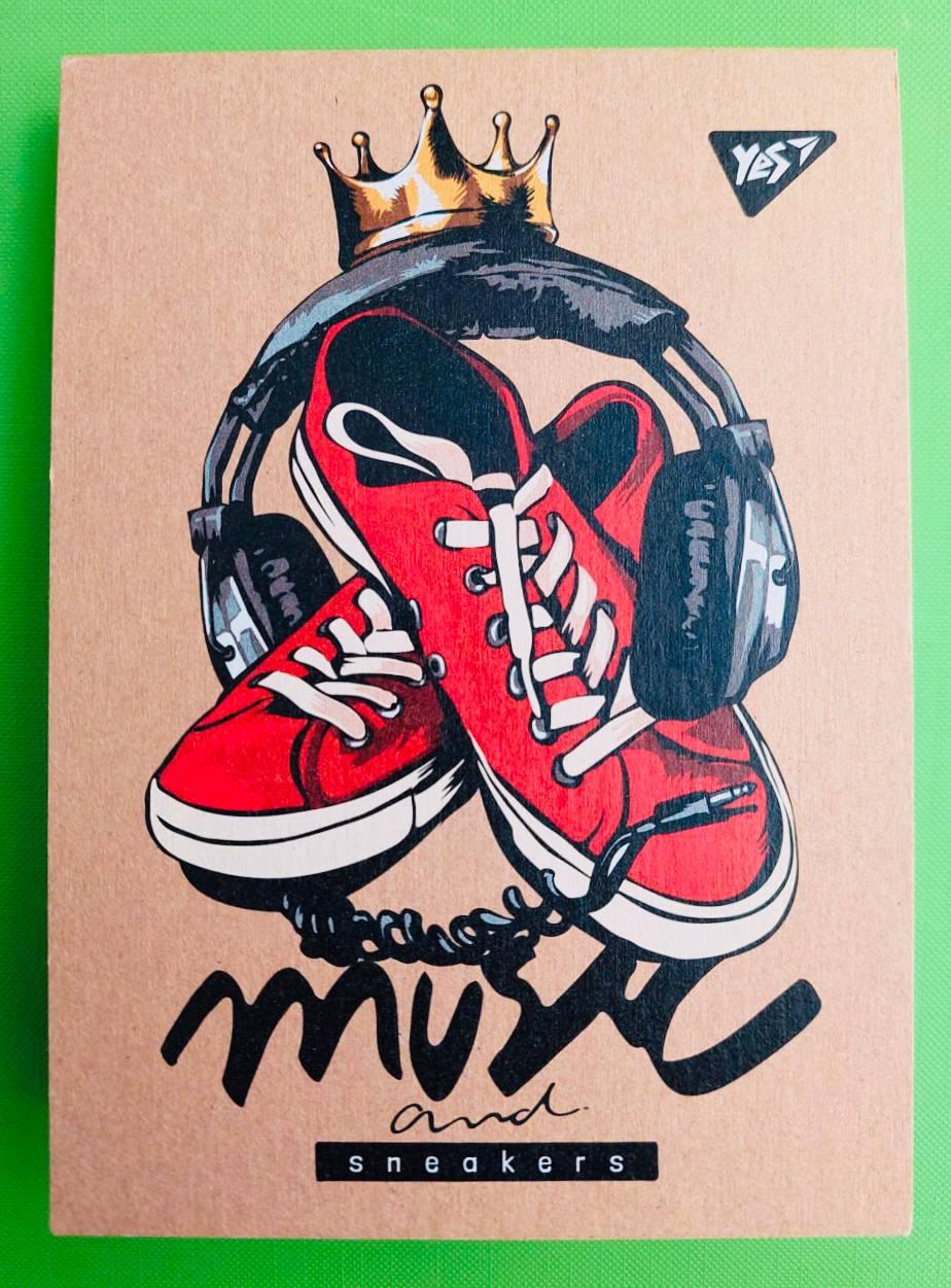 Канц Блокнот А6/80 # склейка ”YES” /151918/ ”Urban” білила, крафт (3/168)