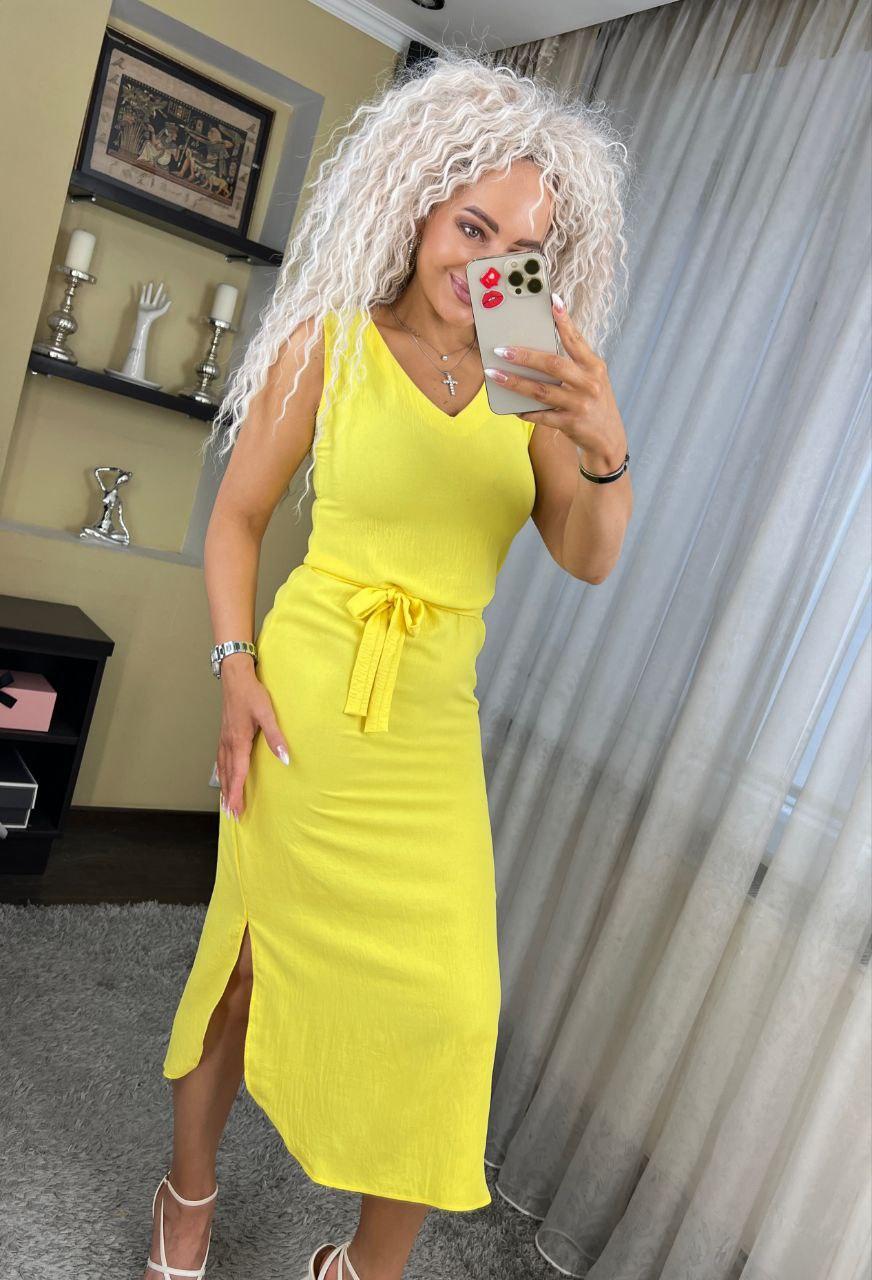 Літня яскрава стильна сукня-міді "Глорія"-розмір з 42 до 52 - фото 1 - id-p2146881637