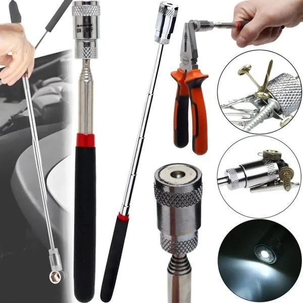 Магніт телескопічний із led-підсвіткою 190-810 мм, магнітний подовжувач