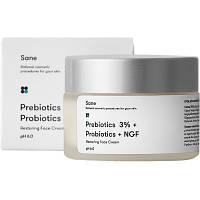 Крем для лица Sane Restoring Face Cream С пробиотиками 30 г (4820266830106) - Вища Якість та Гарантія!