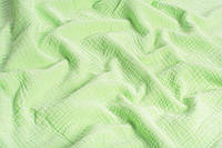 Одеяло Муслин льняное детское легкое 135*105 см, пеленка простынь хлопок, муслиновое натуральное летнее салатовый