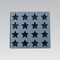 Форма для льда и шоколада Maestro Звезды MR-1058 16х14,5х1,9 см синяя n