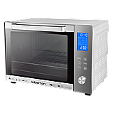 Електрична духовка Liberton LEO-601 Silver об'єм 60 літрів з конвекцією грилем та підсвічуванням + Терморукавиця, фото 5