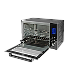 Електрична духовка Liberton LEO-601 Silver об'єм 60 літрів з конвекцією грилем та підсвічуванням + Терморукавиця, фото 6