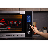 Електрична духовка Liberton LEO-601 Silver об'єм 60 літрів з конвекцією грилем та підсвічуванням + Терморукавиця, фото 9