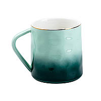 Чашка керамічна 400 мл для чаю чи кави Зелена