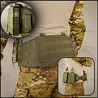 Тактичний пояс Пояс рпс kiborg r-1 хакі, ремінно-плечова розвантажувальна система для військових зсу Voїn