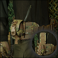 Подсумок kiborg multicam для гранат закрытого типа, тактический подсумок гранатный мультикам Voїn