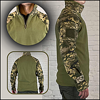 Тактическая армейская боевая огнеупорная флисовая рубашка убакс пиксель повседневная для военнослужащих Voїn