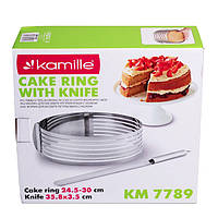 Форма для бисквита с ножом Kamille KM-7799 g