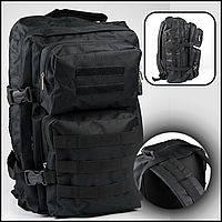 Місткий армійський міцний тактичний рюкзак чорний 40л, рюкзаки тактичні для армії зсу Voїn