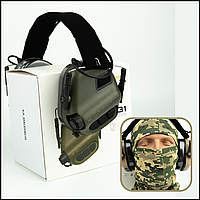 Балістичні тактичні навушники earmor m31 mod3 активні військові, активні навушники для артилерії Voїn