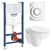 Комплект инсталляция Grohe Solido Surf 4 в 1 (UA38971574A)(10890289371756)