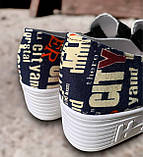 Стильні мокасини жіночі синього кольору текстиль, взуття на кожен день, 36-41, фото 8