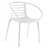 Кресло Papatya Mambo белое (00-00002326)(18045017551756)