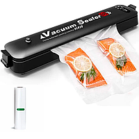 Кухонний вакуумний пакувальник харчових продуктів Vacuum Sealer, Чорний/Вакууматор