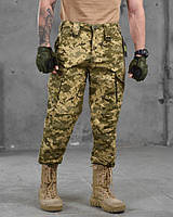 Тактичні штани піксель, літні військові штани зсу, штани тактичні рипстоп, штани армійські піксель yi217
