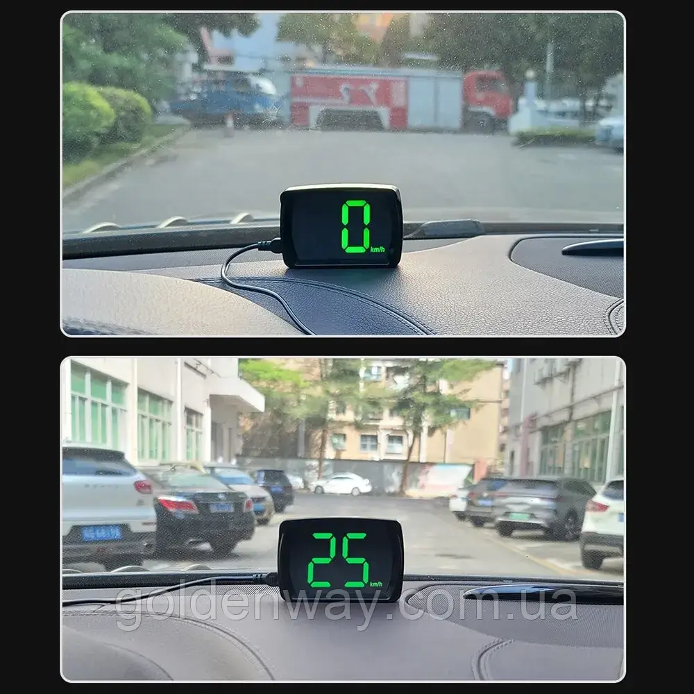 Автомобільний цифровий універсальний GPS спідометр Y03 экран 2.8 дюйми і живлення від USB5V