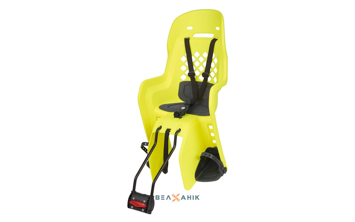 Крісло дитяче заднє POLISPORT Joy FF 29/quot; на підсідельну трубу неонове