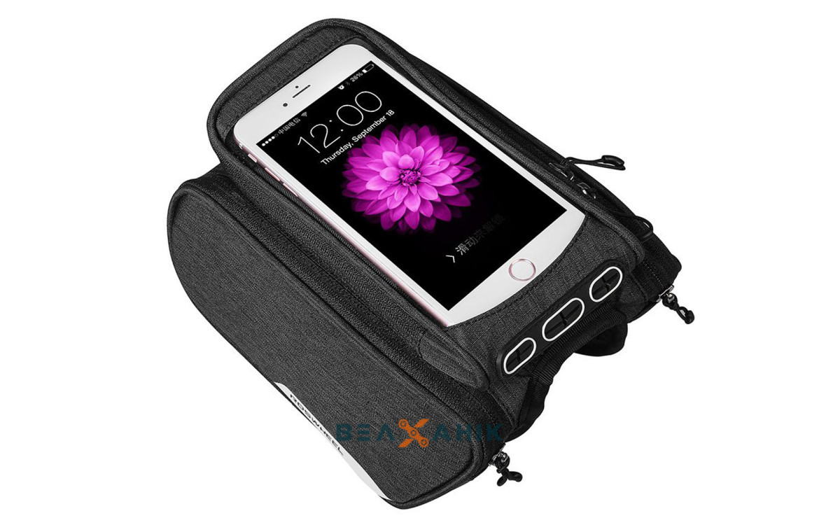 Велосумка на раму Sahoo Urban 121462 під смартфон 1,8 л чорна