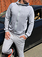Мужская летняя олимпийка найк Лёгкая кофта Nike серый S люкс качество