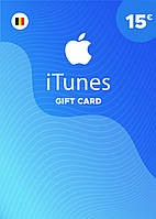 ITunes Gift Card 15 EUR BE для App Store код сертификат карта пополнения счета iTunes Store и AppStore