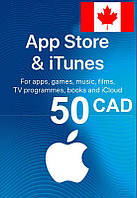 ITunes Gift Card 50 CAD для App Store код сертифікат картки поповнення рахунку iTunes Store та AppStore